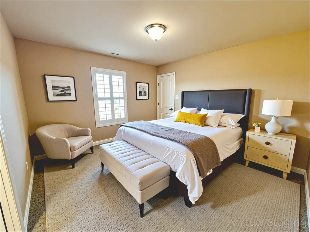 1832 Bay Landing Drive Portland, TX 78374 - Photo 27 of 29 a bedroom with a bed and wooden floor