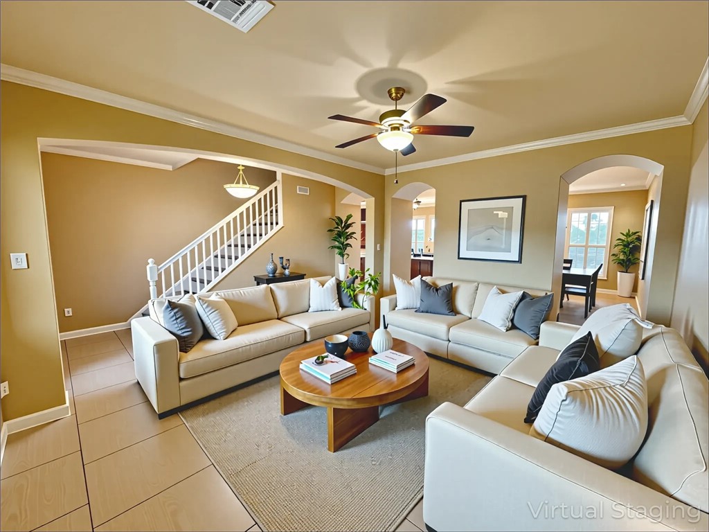 1832 Bay Landing Drive Portland, TX 78374 - Photo 4 of 29 a living room with furniture and a large mirror