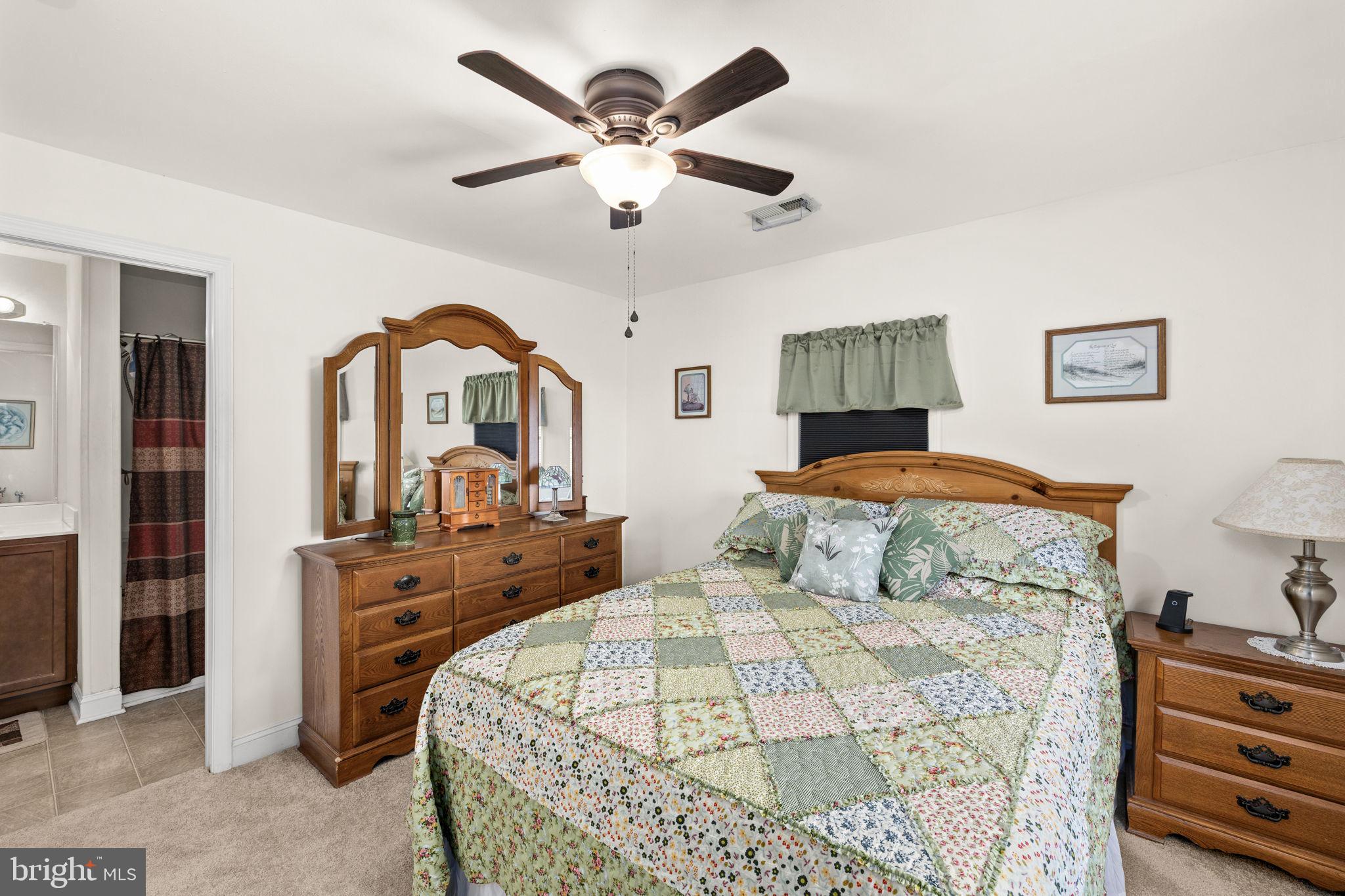 66 Kelley Road Fredericksburg, VA 22405 - Photo 16 of 35 a bedroom with a bed a dresser and potted plants