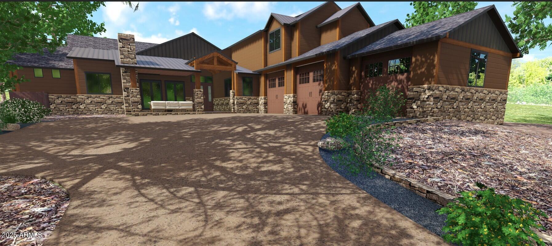 3781 Griffiths Spring, Unit 451 Flagstaff, AZ 86005 - Photo 5 of 5 a front view of a house with garden