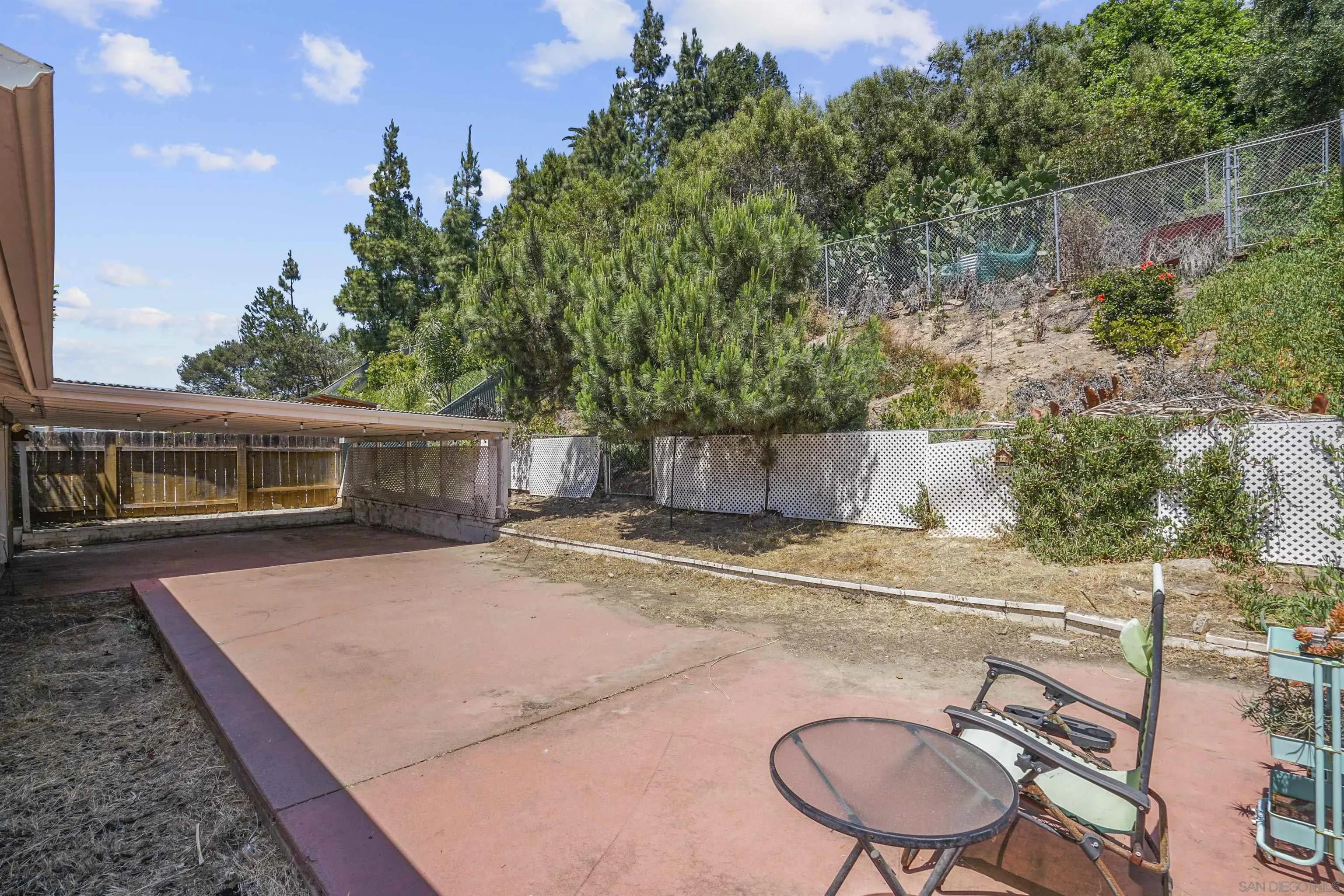 5785 Jackson Drive La Mesa, CA 91942 - Photo 15 of 20 a backyard of a house with table and chairs