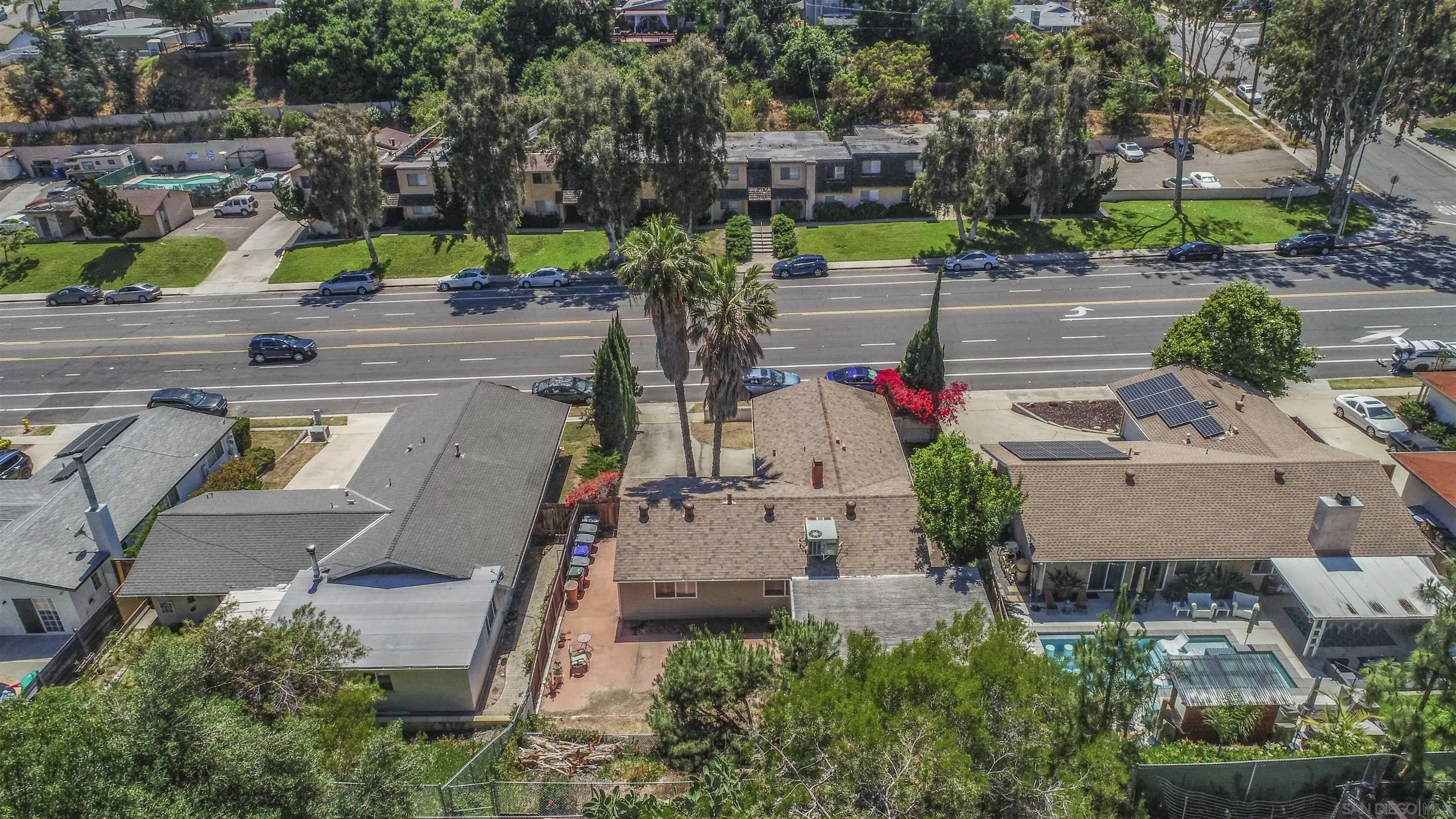 5785 Jackson Drive La Mesa, CA 91942 - Photo 18 of 20 an aerial view of a houses with yard