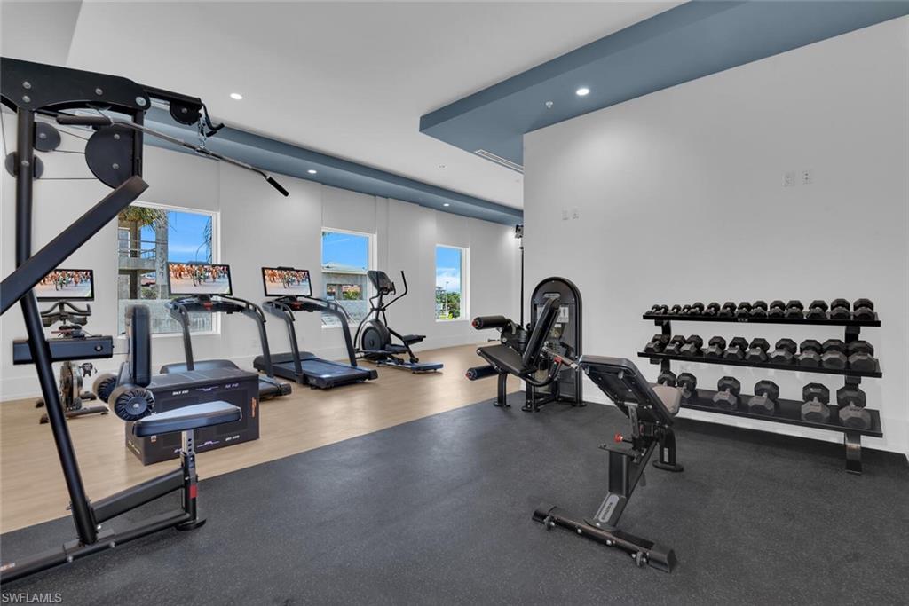 201 8th Street South, Unit 209 Naples, FL 34102 - Photo 30 of 41 a view of a room with gym equipment