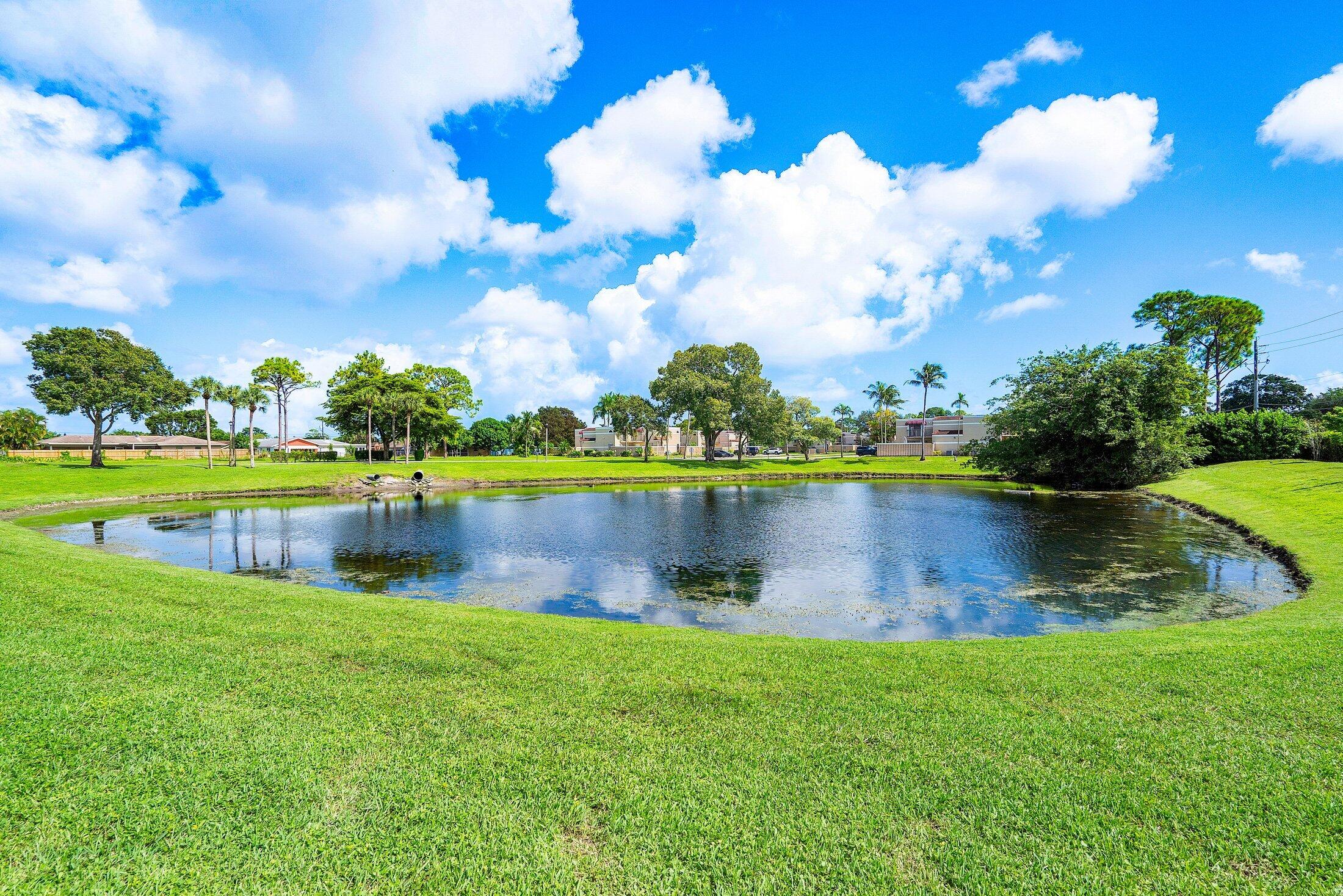 3900 Village Drive, Unit D Delray Beach, FL 33445 - Photo 34 of 43 Lake