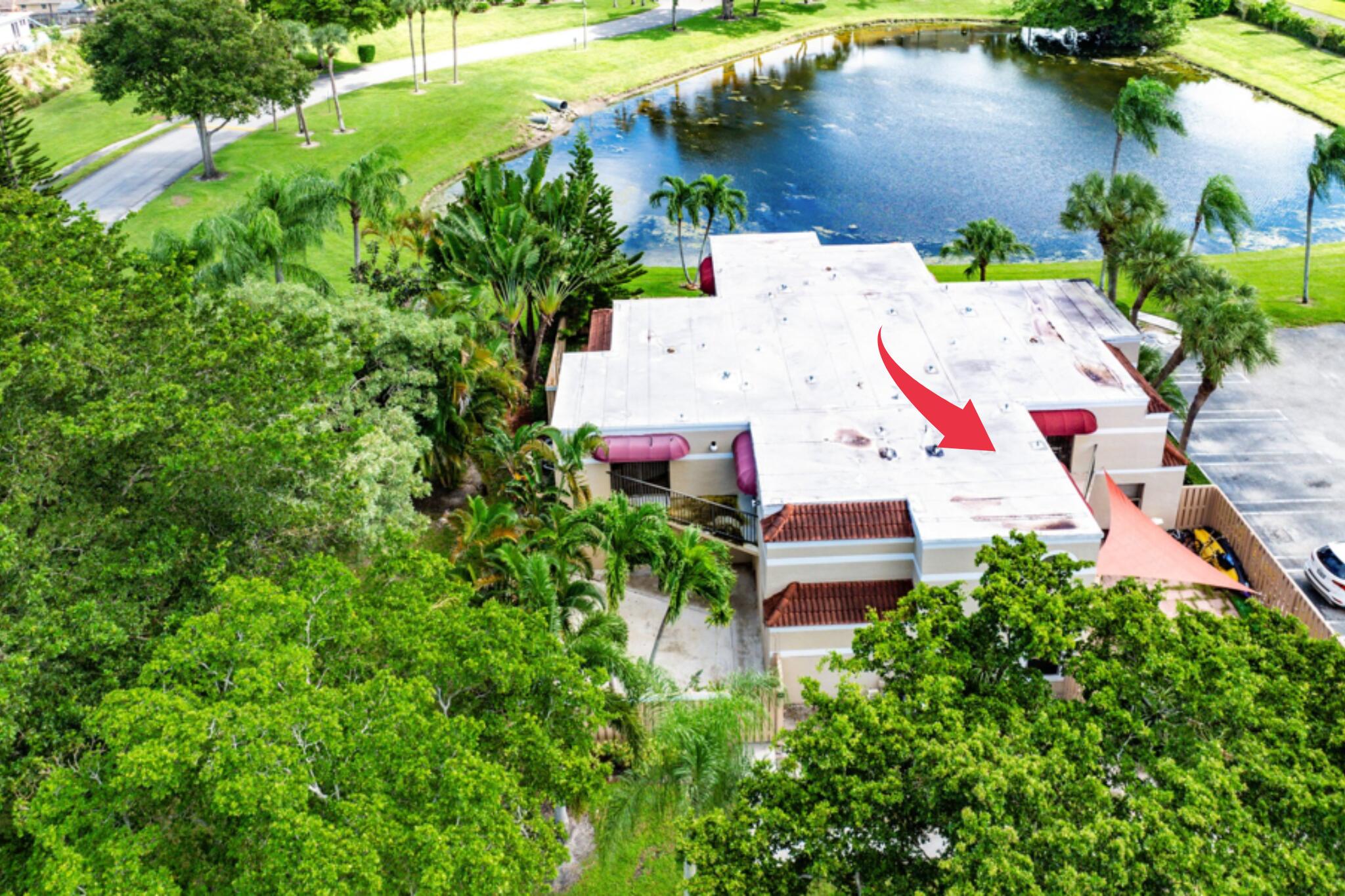 3900 Village Drive, Unit D Delray Beach, FL 33445 - Photo 37 of 43 Arial view 3