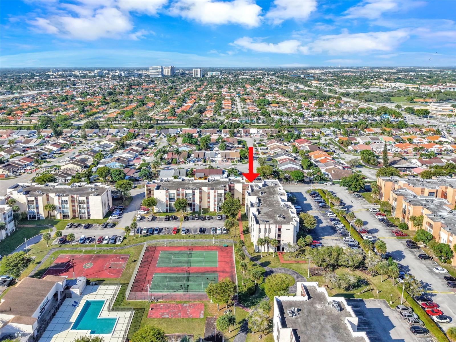 9441 Southwest 4th Street, Unit 309 Miami, FL 33174 - Photo 43 of 44 a view of city and lake