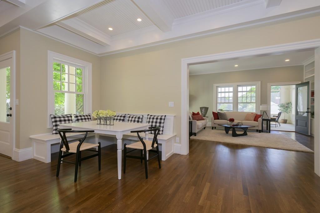 291 Emerson Road Lexington, MA 02420 - Photo 11 of 42 a view of a dining room with furniture and wooden floor