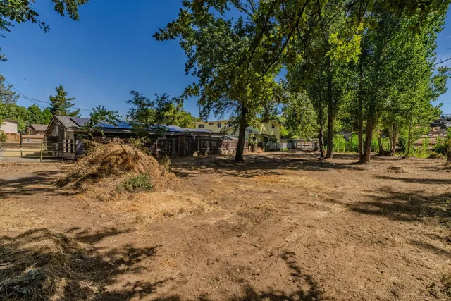 a view of outdoor space with garden