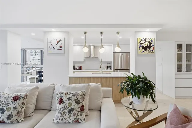 a living room with furniture and window