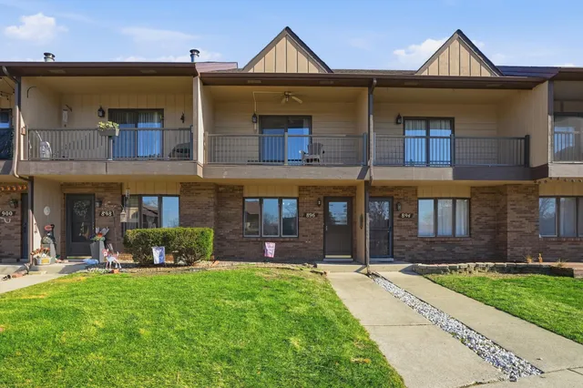 a front view of a house