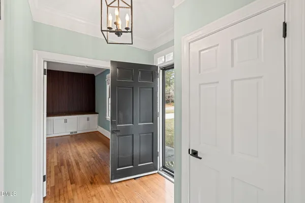 a room with furniture and a window