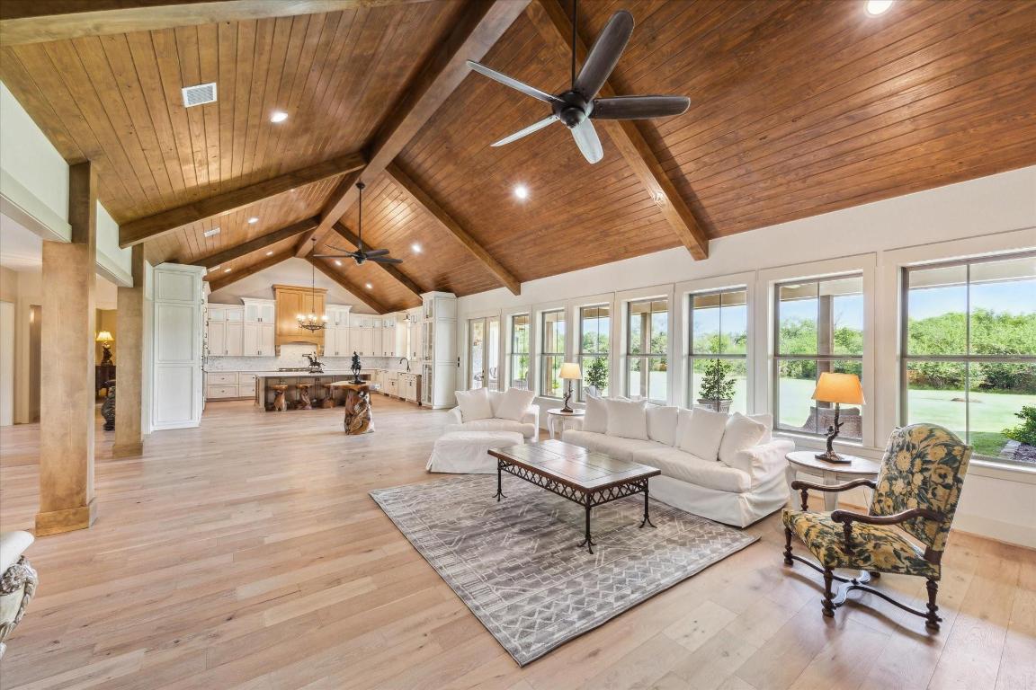 2130 Hartfield Road Round Top, TX 78954 - Photo 10 of 39 a living room with furniture and a large window