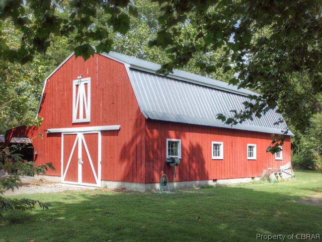 6736 Ware Neck Road Gloucester, VA 23061 - Photo 32 of 34 Big red barn for all the toys or horses.