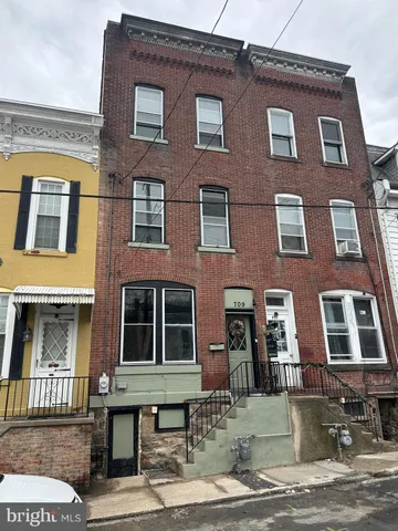 a front view of a building