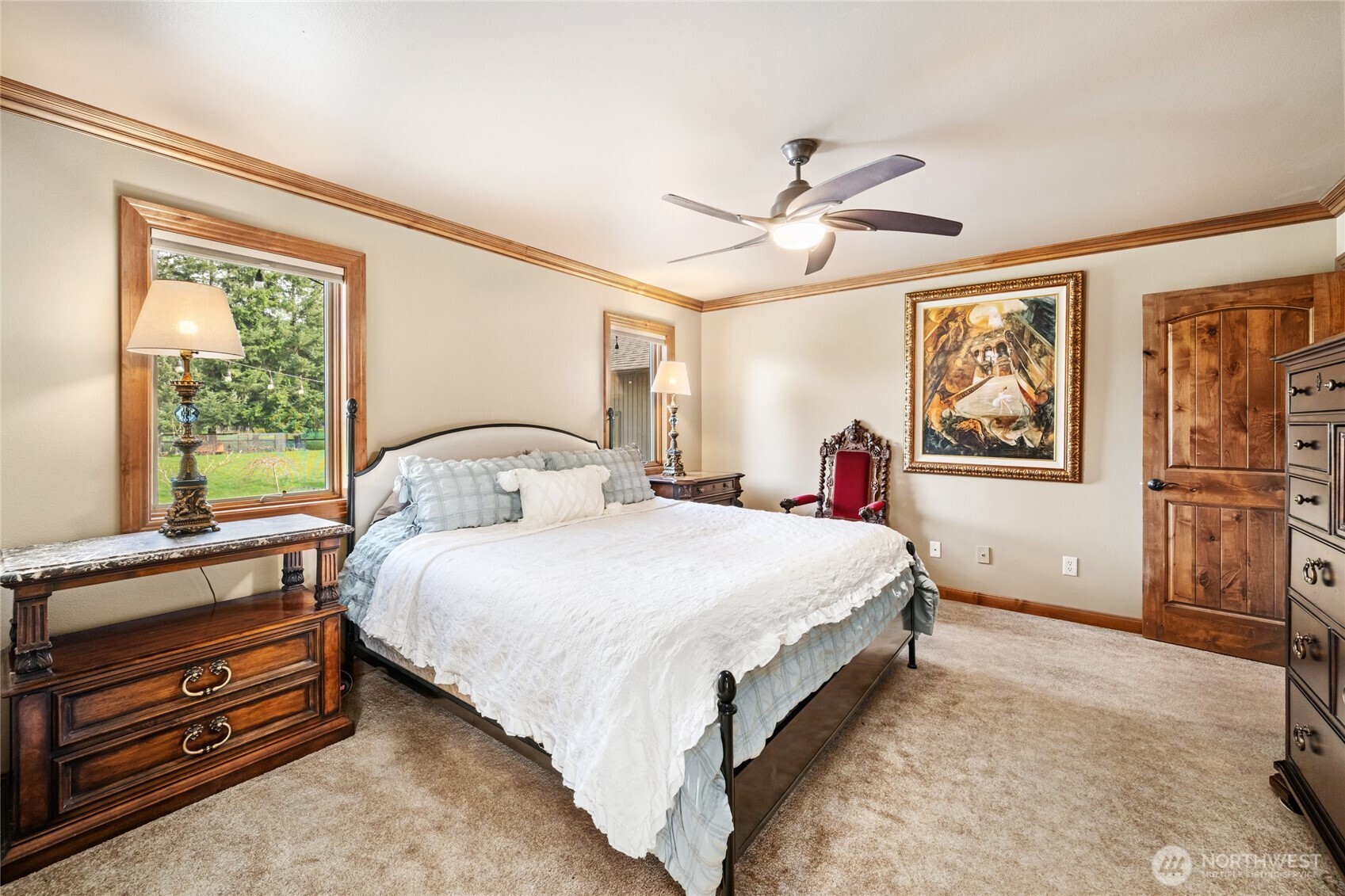 770 East Wiser Lake Road Lynden, WA 98264 - Photo 11 of 36 a bedroom with a large bed and a window