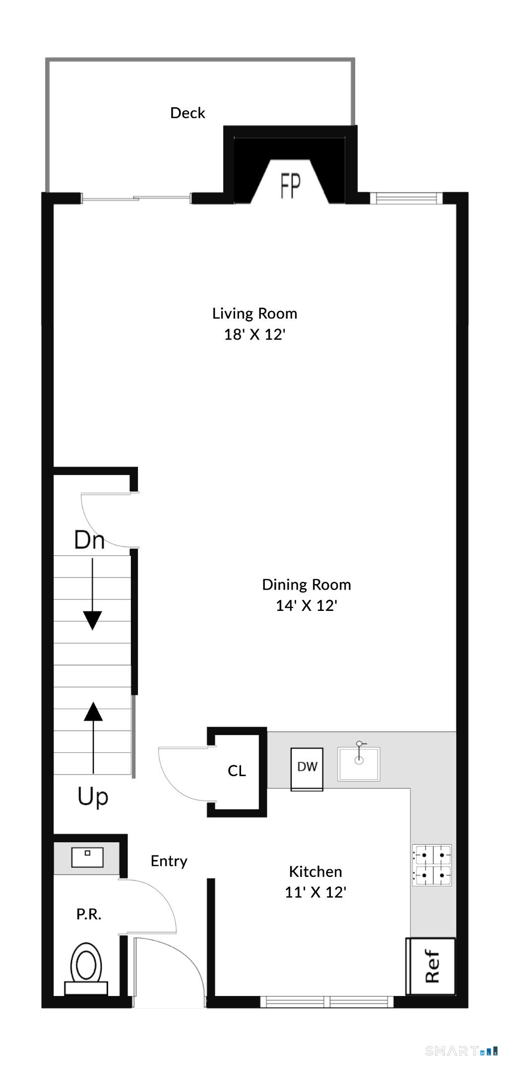 55 Mill Plain Road, Unit 193 Danbury, CT 06811 - Photo 22 of 27 a picture of a floor plan