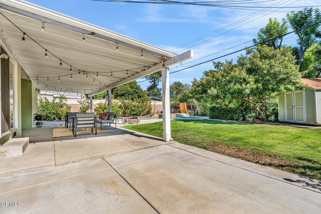 472 Geneva Avenue Claremont, CA 91711 - Photo 34 of 50 a view of a backyard with porch and garden