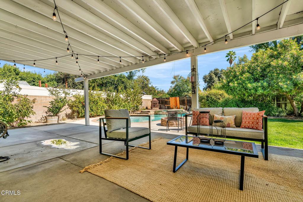 472 Geneva Avenue Claremont, CA 91711 - Photo 35 of 50 a outdoor living space with furniture and a garden