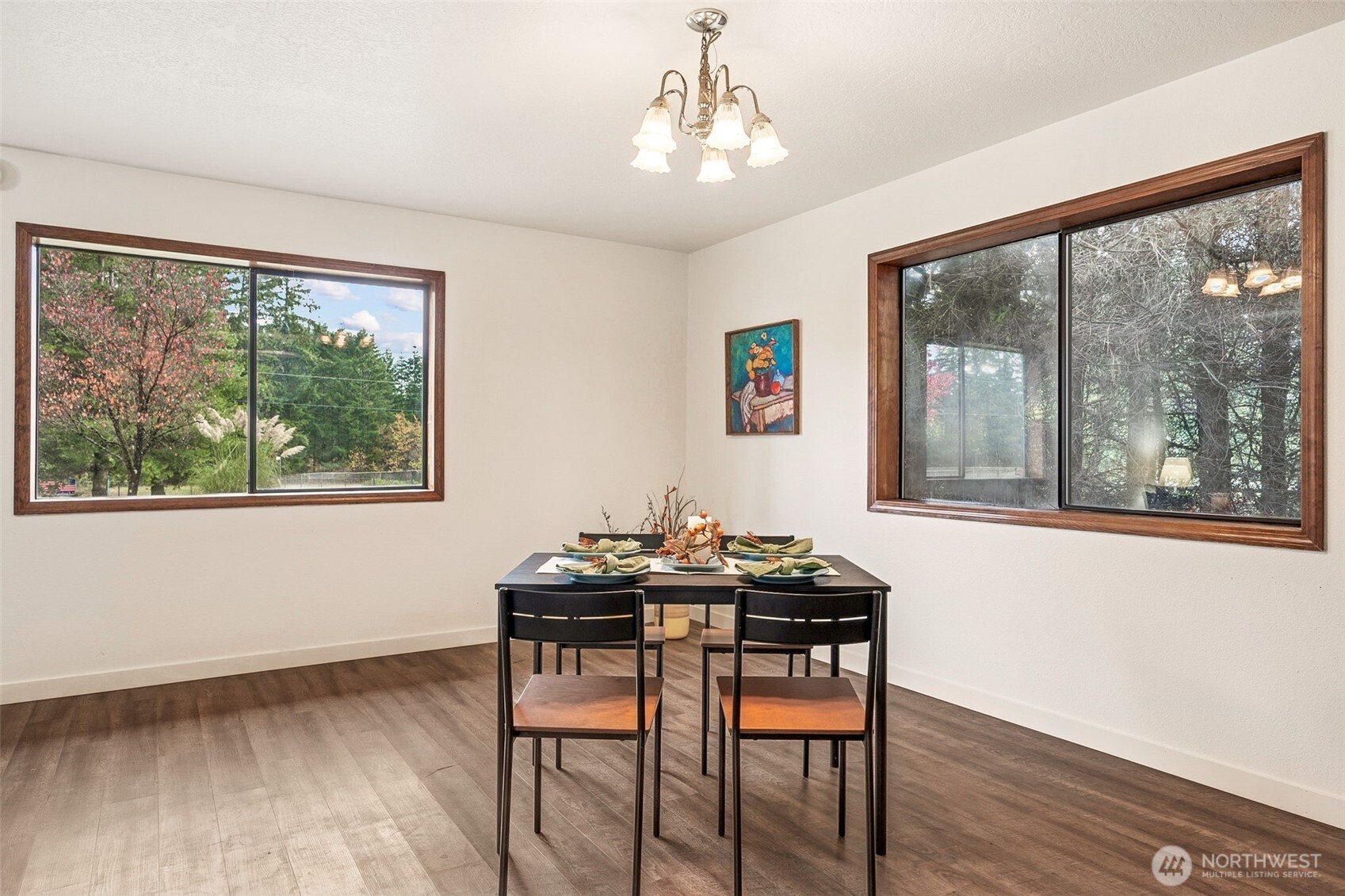 954 South Military Road Winlock, WA 98596 - Photo 11 of 39 a view of a dining room with furniture window and outside view
