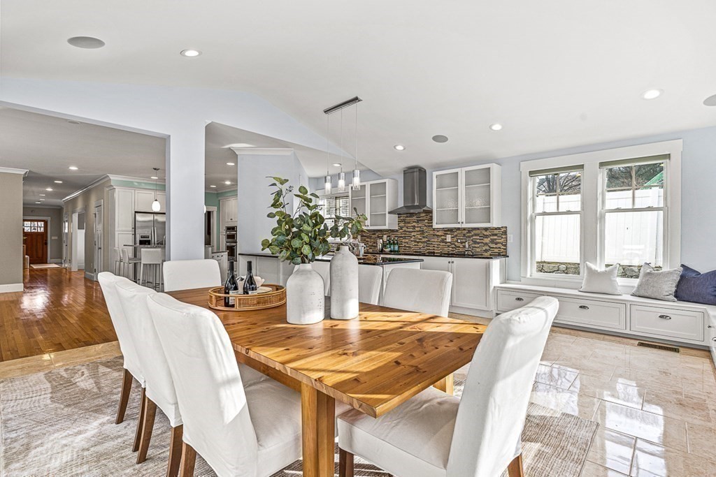 74 Oak Street Wellesley, MA 02482 - Photo 17 of 40 a dining room with furniture and window