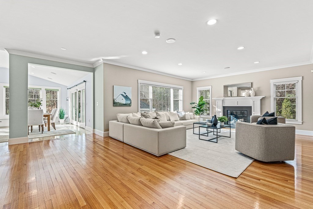 74 Oak Street Wellesley, MA 02482 - Photo 7 of 40 a living room with furniture and wooden floor