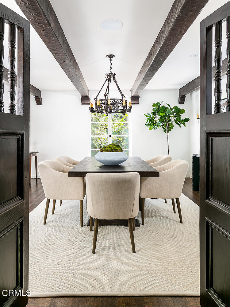 1570 San Pasqual Street Pasadena, CA 91106 - Photo 6 of 72 a view of a dining room with furniture window and wooden floor