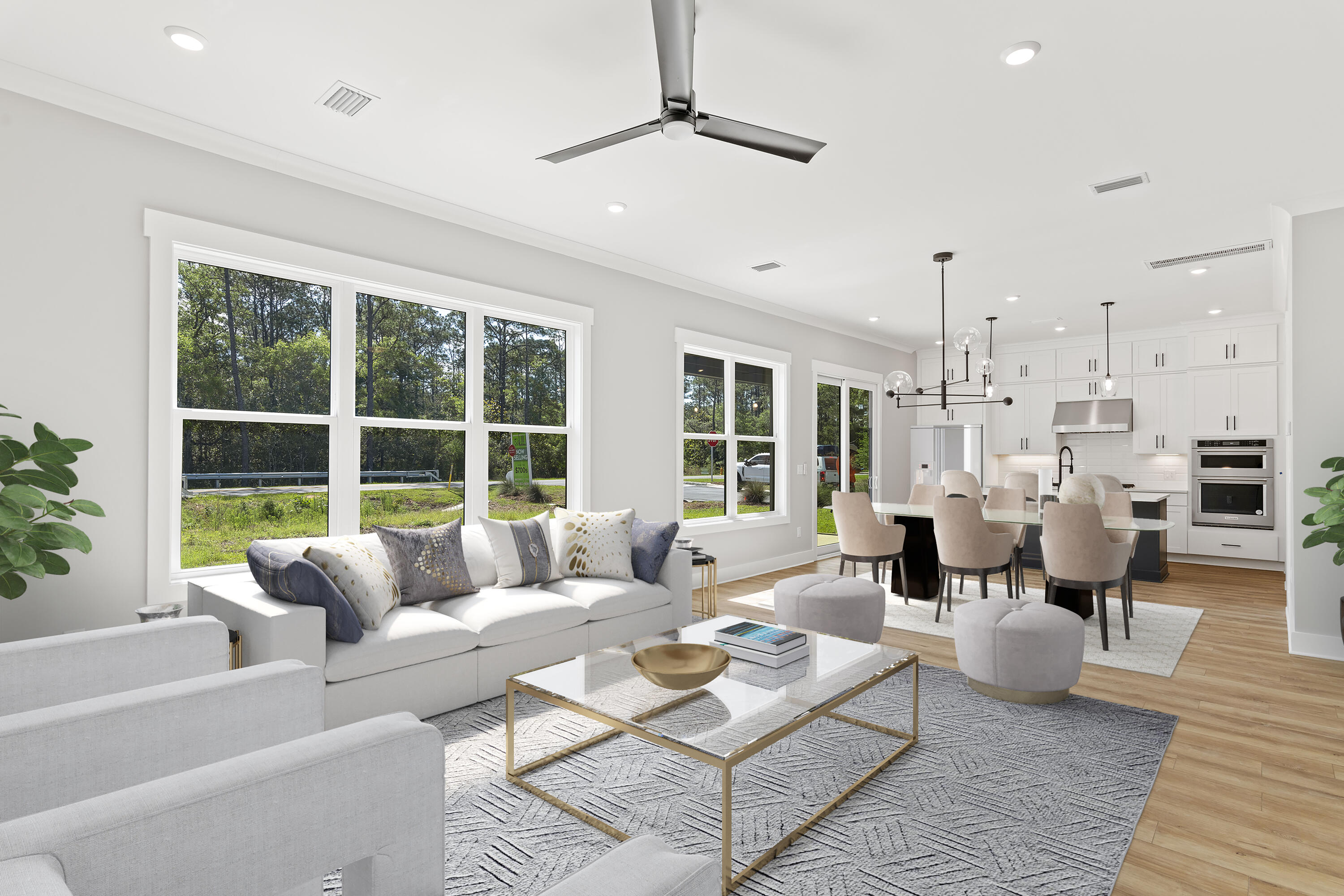 162 Channel Shoal Drive, Unit LOT 2 Santa Rosa Beach, FL 32459 - Photo 4 of 36 a living room with furniture and a large window