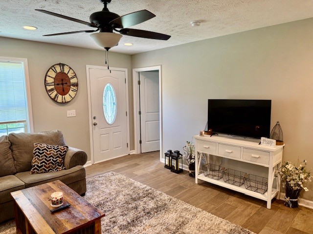 1316 Old Cowan Road Winchester, TN 37398 - Photo 4 of 23 a living room with furniture a flat screen tv and a fireplace