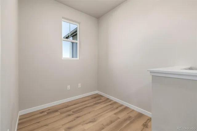 a view of an empty room