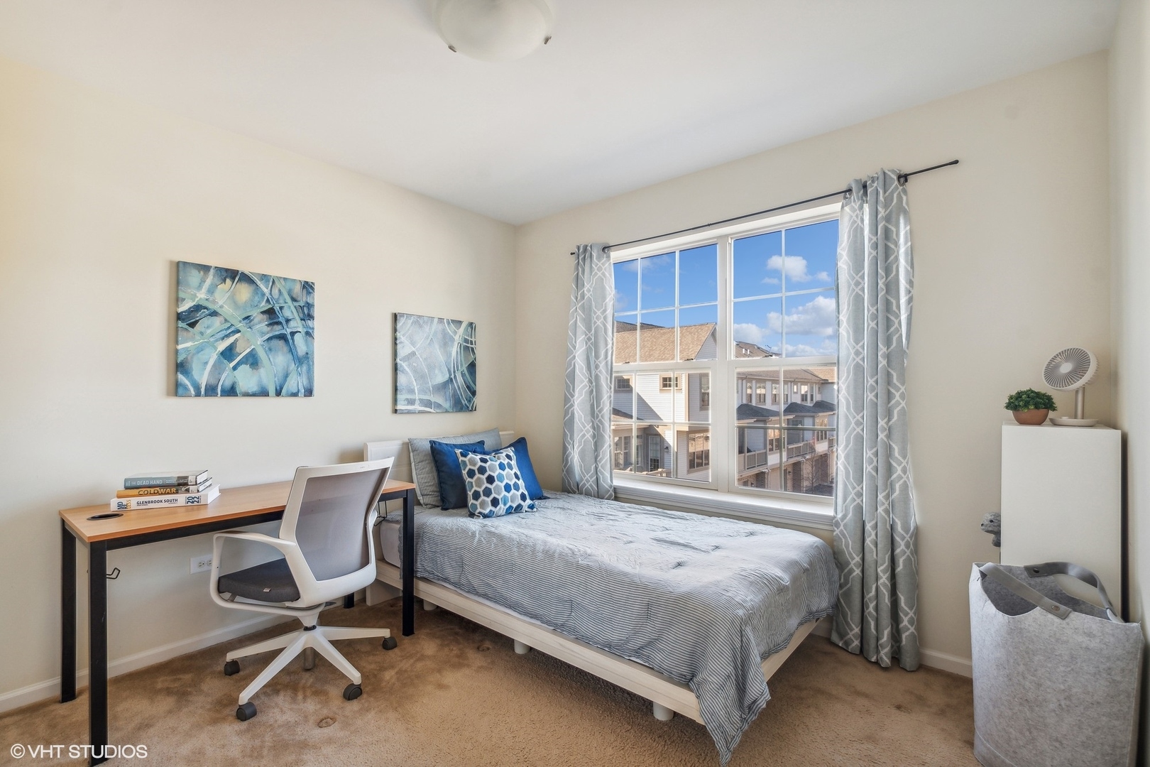 1908 Dauntless Drive Glenview, IL 60026 - Photo 15 of 24 a bedroom with a bed and a desk