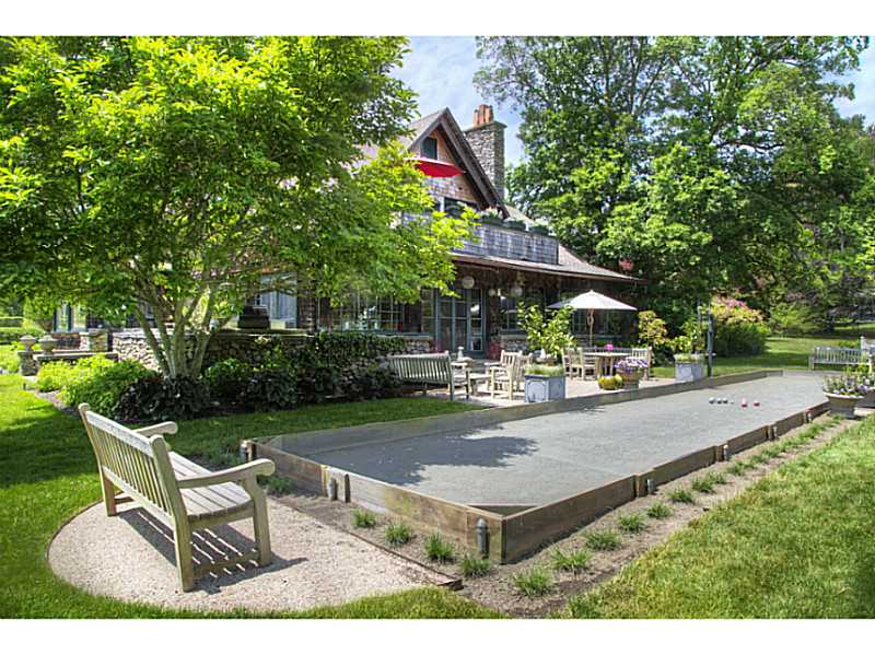 144 Wapping Road Portsmouth, RI 02871 - Photo 3 of 25 Patio/Deck. Bocce court and outdoor dining area
