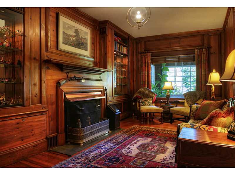 144 Wapping Road Portsmouth, RI 02871 - Photo 7 of 25 Other. Wood paneled library with built in book shelves and fireplace with separate mantle above