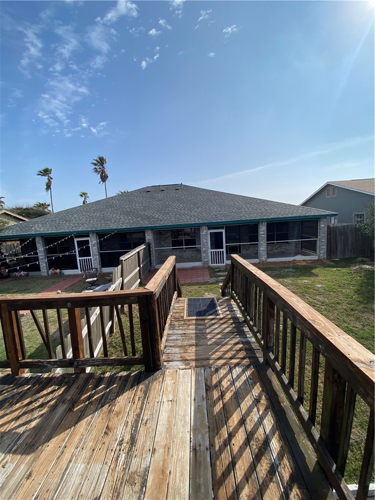 15517 Cruiser Street, Unit B Corpus Christi, TX 78418 - Photo 20 of 25 a view of house with swimming pool and porch