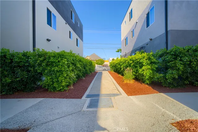 a backyard of a house