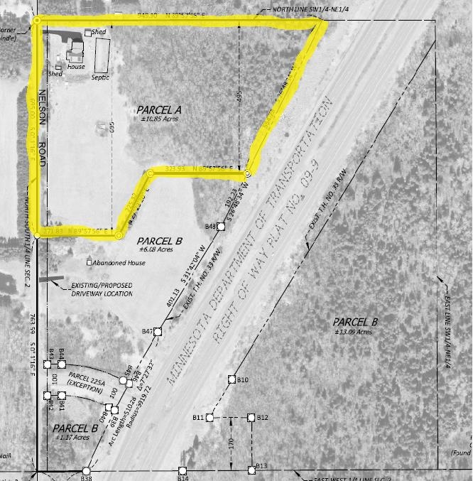 374 Nelson Road Cloquet, MN 55720 - Photo 31 of 33 Map / location featuring property boundaries highlighted