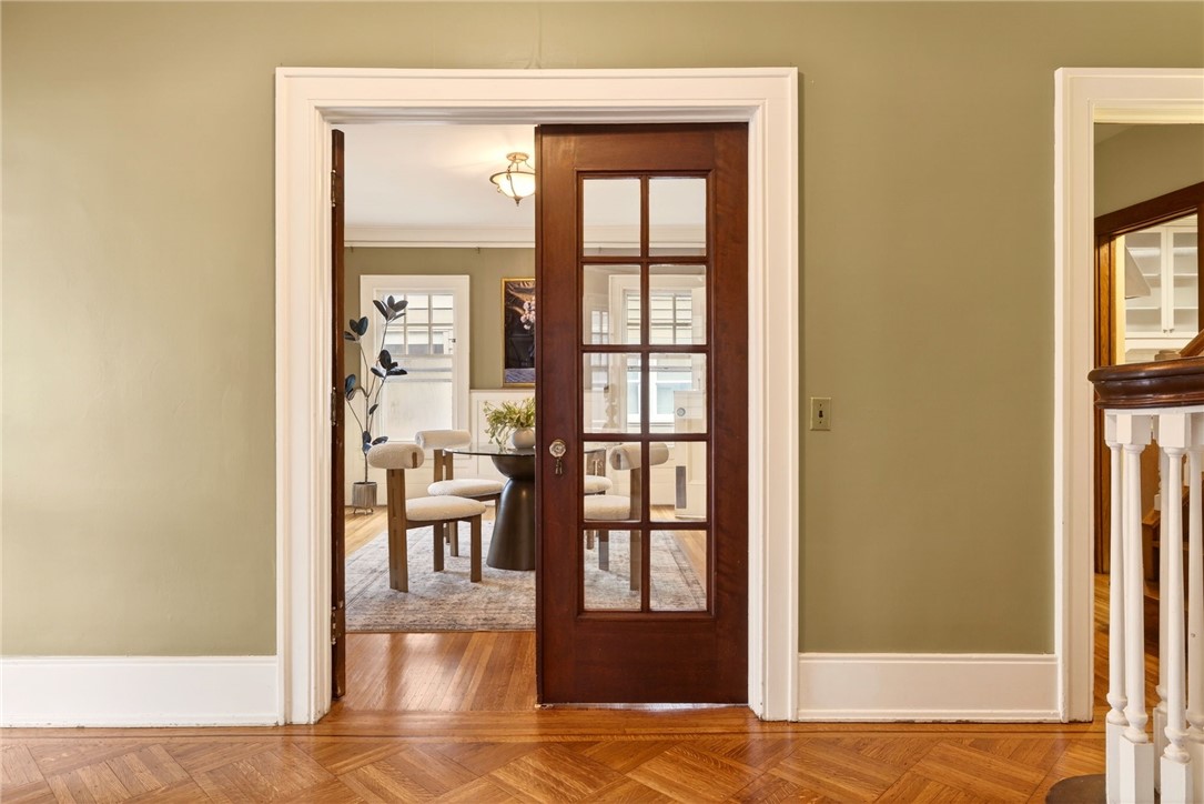 1005 Harvard Street Rochester, NY 14610 - Photo 8 of 50 French doors off foyer to formal dining room