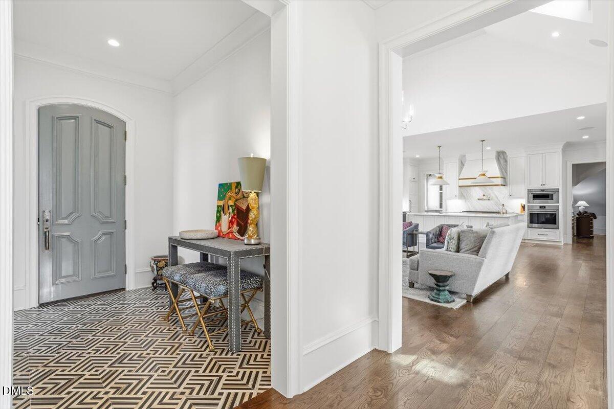 2123 St Marys Street Raleigh, NC 27608 - Photo 19 of 76 a living room with furniture and view of kitchen