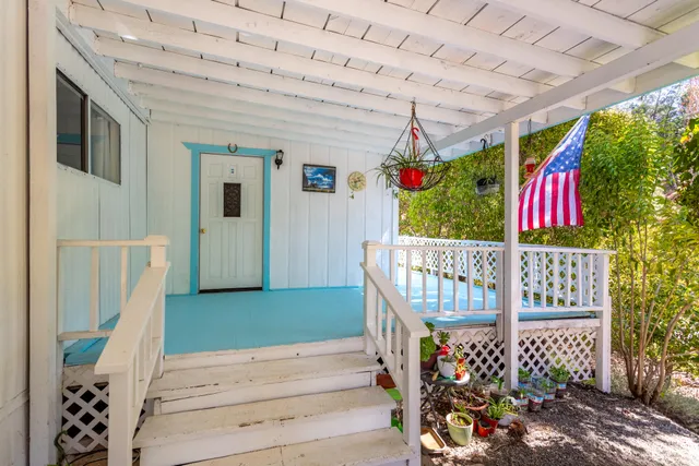 a view of a door and an outdoor space