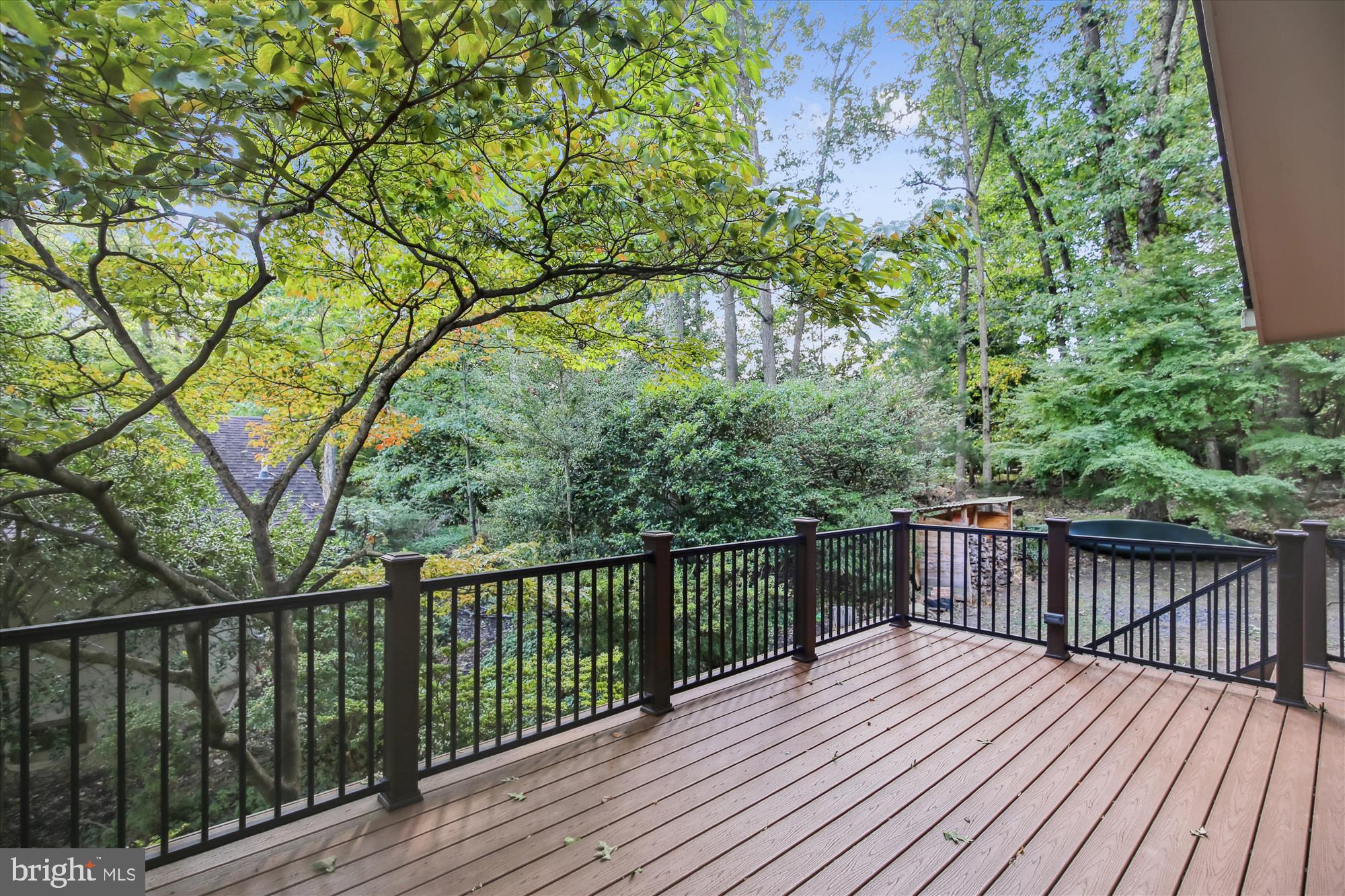 11221 South Shore Road Reston, VA 20190 - Photo 19 of 61 a view of balcony with wooden floor and fence