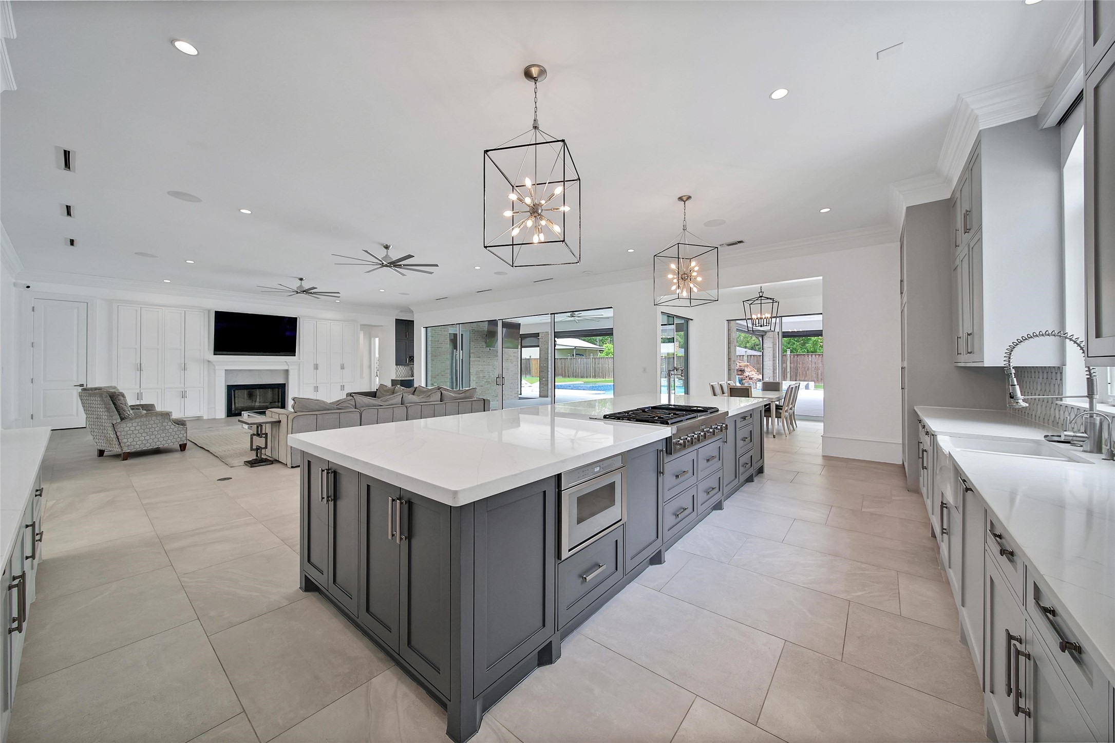 24357 East Webb Road Porter, TX 77365 - Photo 8 of 50 a large kitchen with a large counter top