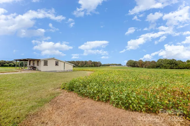 a view of a backyard of the house