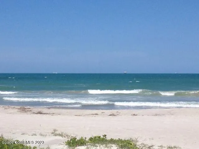 a view of an ocean beach