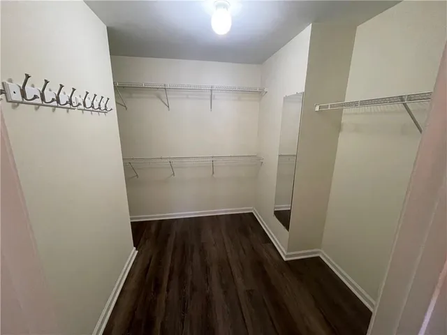 a view of a walk in closet