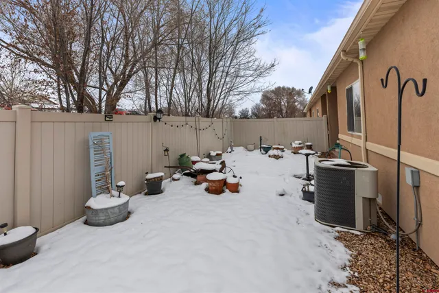 a backyard of a house