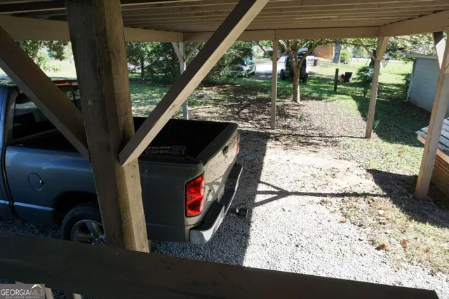 a view of a outdoor space with seating area