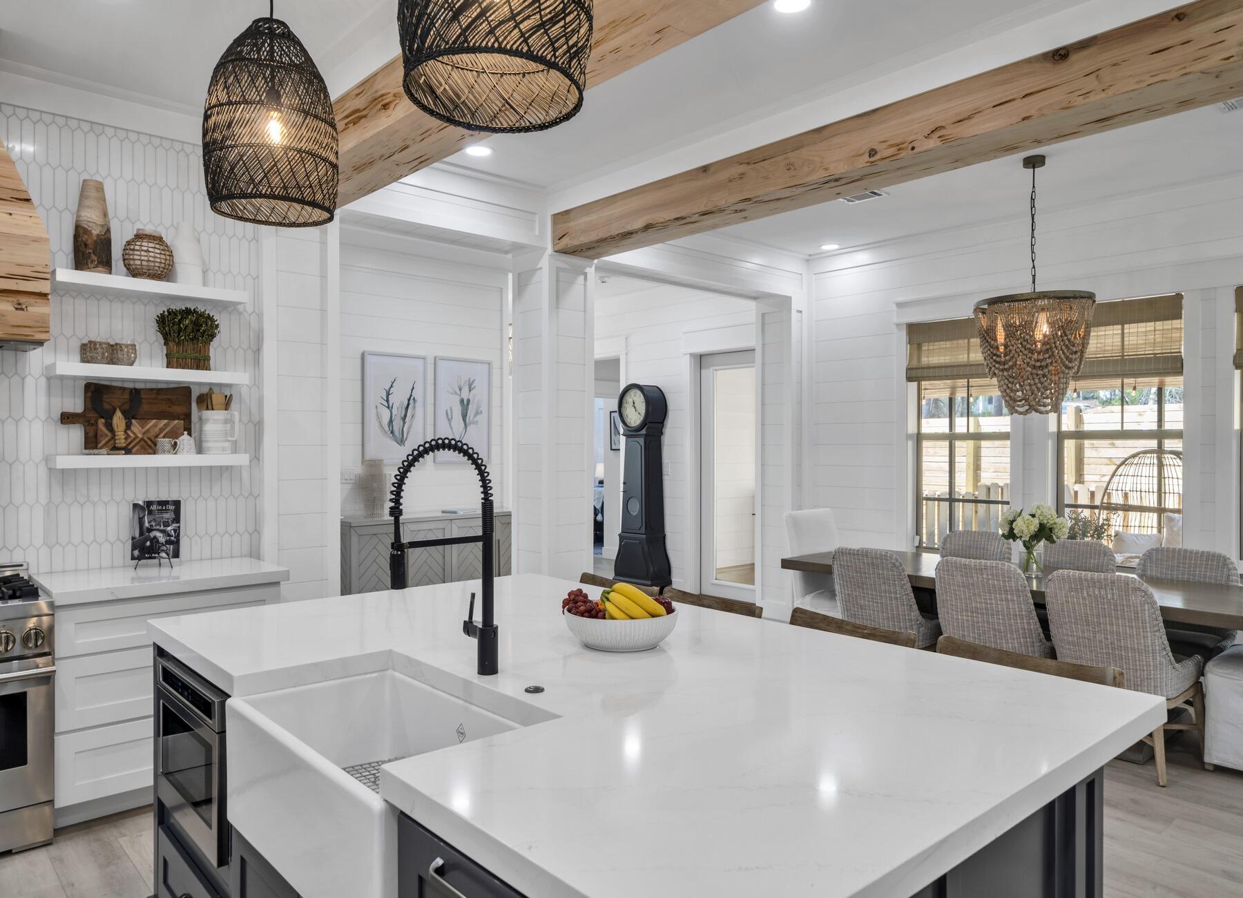 172 Baird Road Santa Rosa Beach, FL 32459 - Photo 12 of 46 a kitchen with a table and chairs