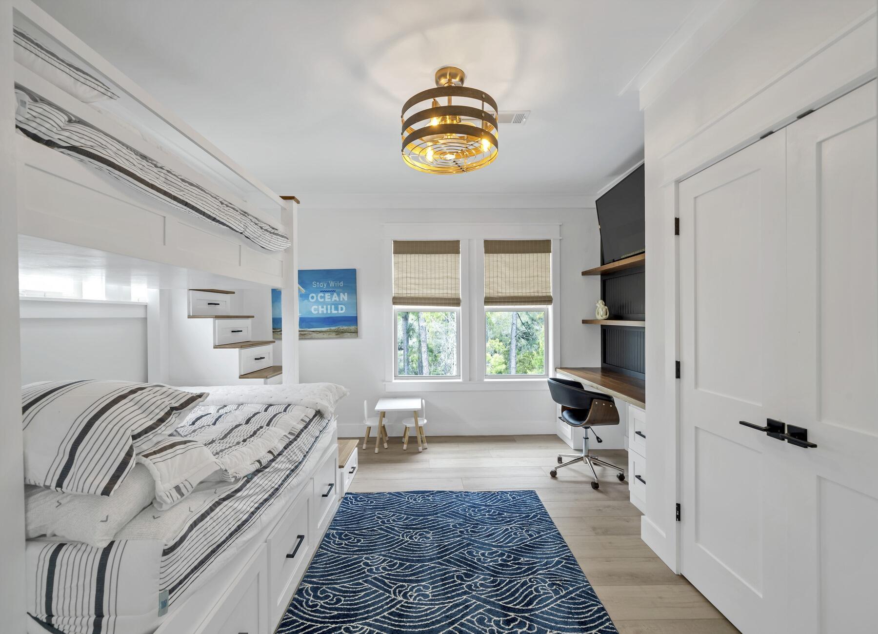 172 Baird Road Santa Rosa Beach, FL 32459 - Photo 27 of 46 a bedroom with a bed and a window