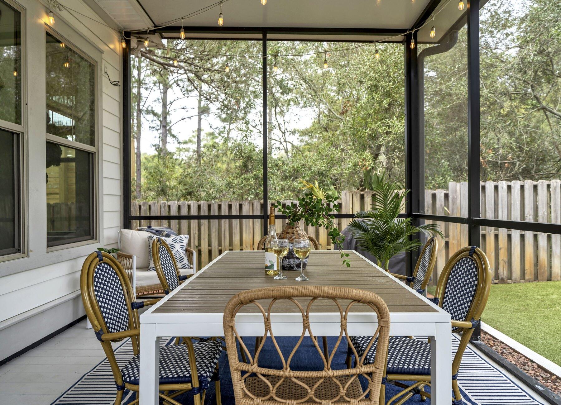 172 Baird Road Santa Rosa Beach, FL 32459 - Photo 33 of 46 a view of a dining room with furniture window and outside view