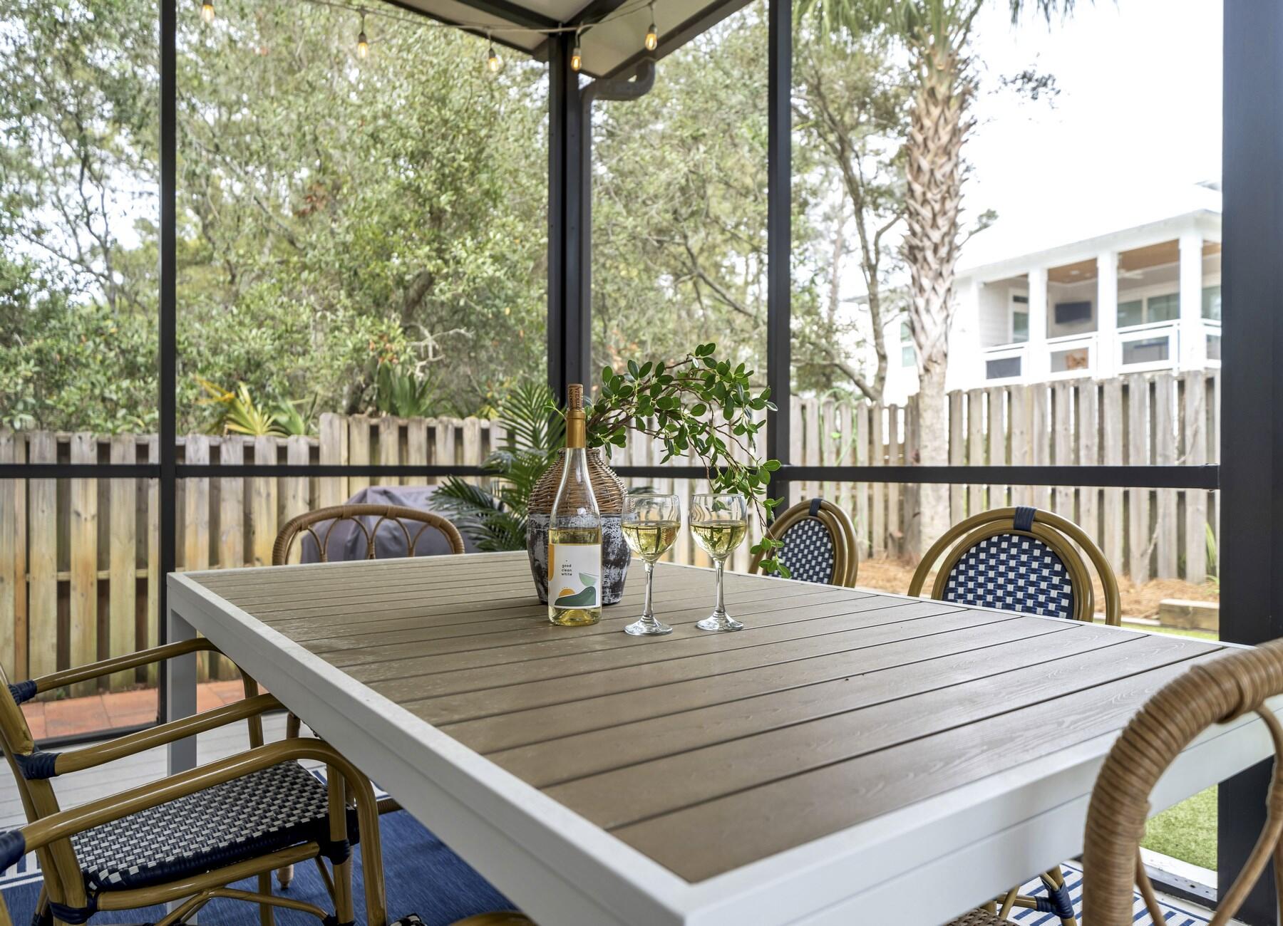 172 Baird Road Santa Rosa Beach, FL 32459 - Photo 34 of 46 a view of a balcony with two chairs and a table