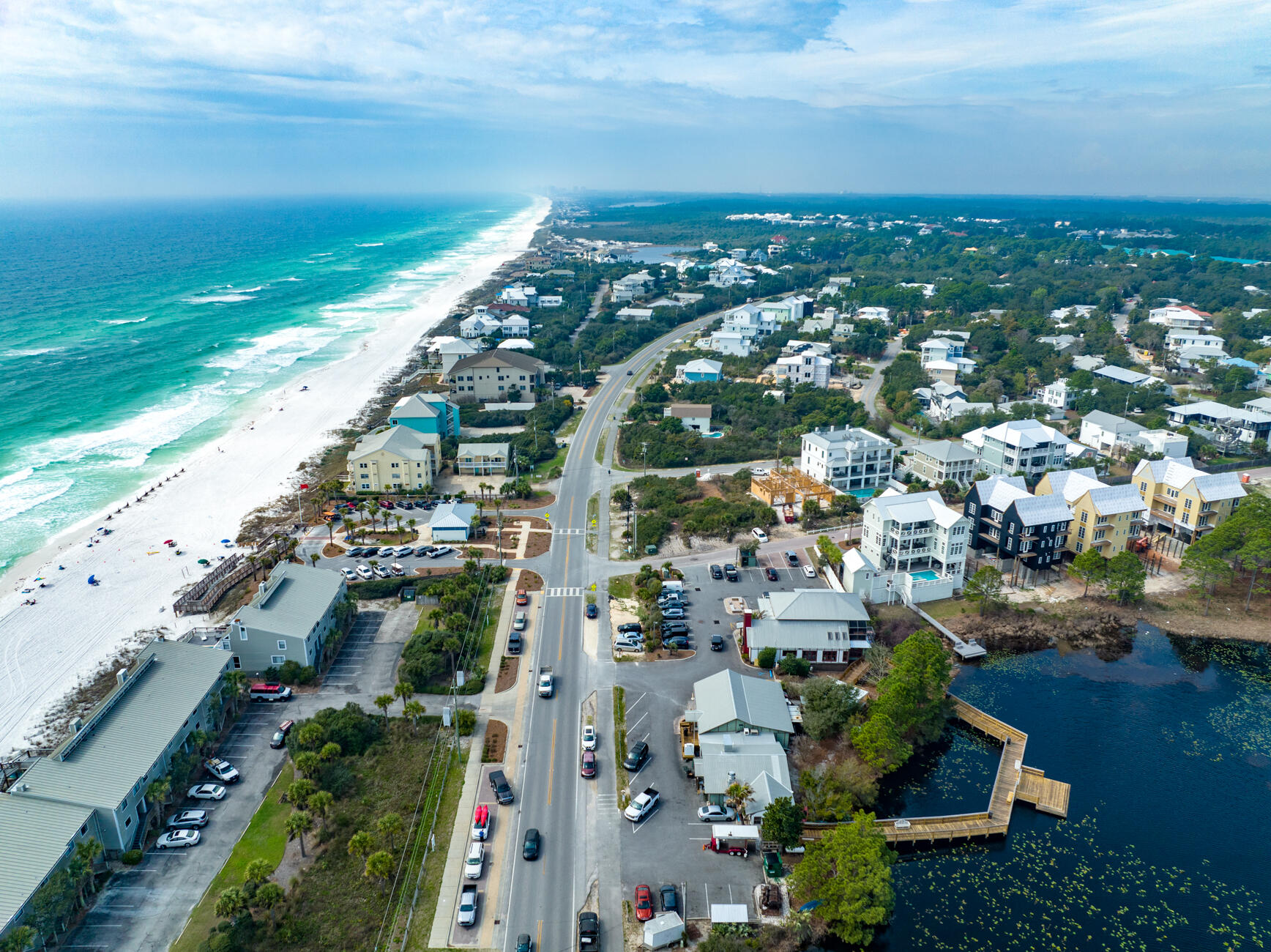 172 Baird Road Santa Rosa Beach, FL 32459 - Photo 39 of 46 an aerial view of residential houses with outdoor space